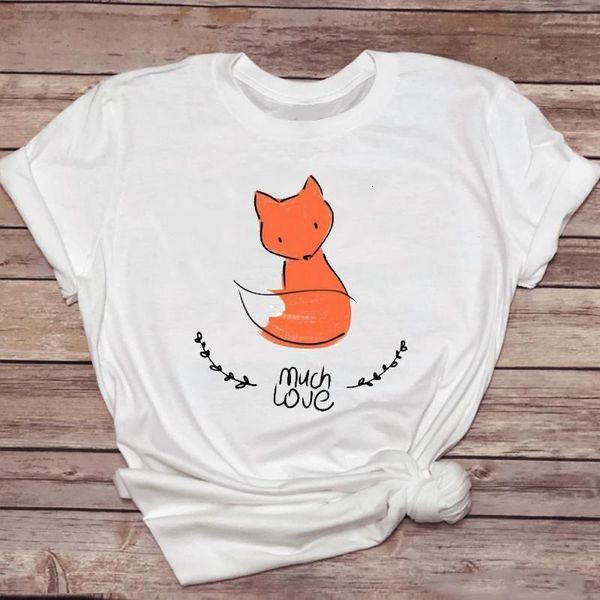 women t-shirts fox cartoon simple cute short sleeve fashion 90s ladies print graphic t lady shirt female tee t-shirt, White
women t-shirts fox cartoon simple cute short sleeve fashion 90s ladies print graphic t lady shirt female tee t-shirt, White