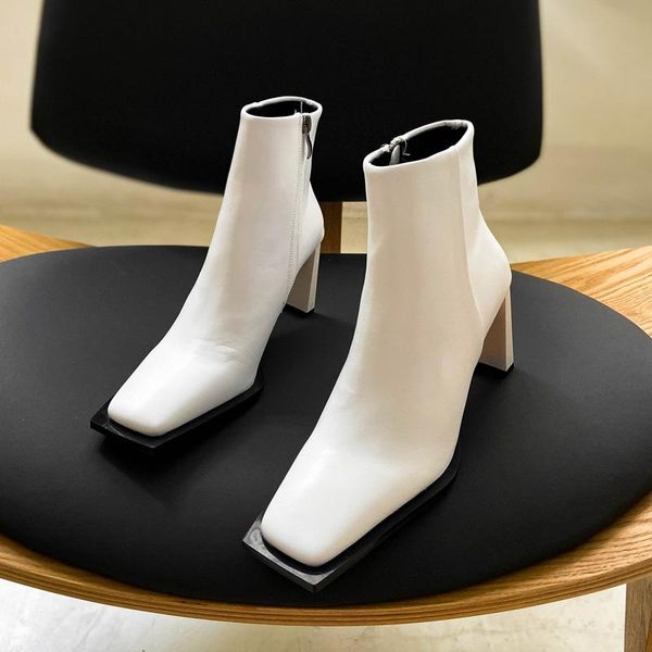 deat 2020 new autumn winter fashion casual solid square head medium thick high heels shoes women short cool boots sf812, Black
deat 2020 new autumn winter fashion casual solid square head medium thick high heels shoes women short cool boots sf812, Black