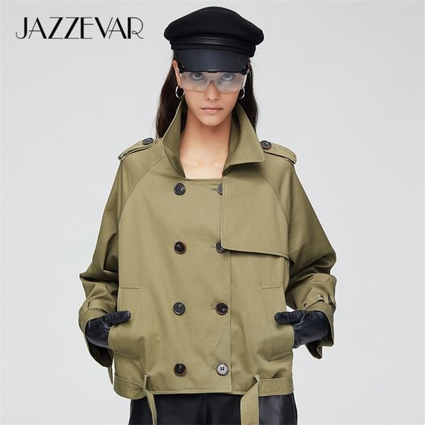 jazzevar new arrival autumn trench coat women fashion cotton double breasted short loose clothing outerwear 9018 201211, Tan;black
jazzevar new arrival autumn trench coat women fashion cotton double breasted short loose clothing outerwear 9018 201211, Tan;black