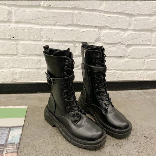 boots women ankle ladies shoes zipper sewing metal buckle flat platform women's solid lace up fashion female 2021, Black
boots women ankle ladies shoes zipper sewing metal buckle flat platform women's solid lace up fashion female 2021, Black