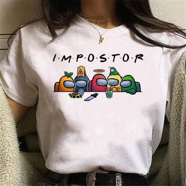 new kawaii game among us t shirt women funny summer cartoon graphic printed tees hip hop tshirts, White
new kawaii game among us t shirt women funny summer cartoon graphic printed tees hip hop tshirts, White