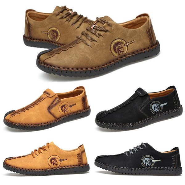 2021 mens leather shoes fashion spring autumn trend casual shoes color yellow brown black mens trainers sports sneakers size 40-4
2021 mens leather shoes fashion spring autumn trend casual shoes color yellow brown black mens trainers sports sneakers size 40-4