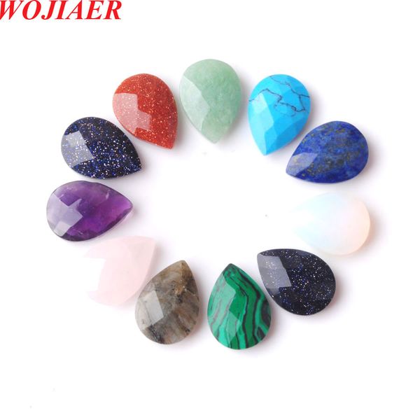 wojiaer stone pendant jewelry making natural water drop blue turquoise nugget gem stones faceted cabochon cab 13x18mm bz908, Black
wojiaer stone pendant jewelry making natural water drop blue turquoise nugget gem stones faceted cabochon cab 13x18mm bz908, Black