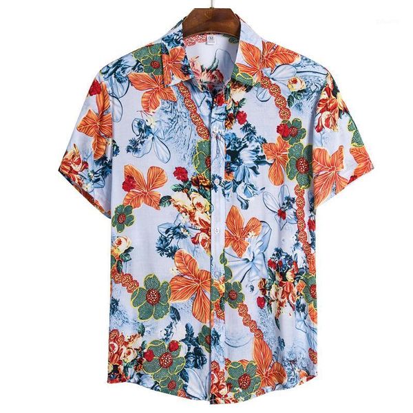 summer cotton mens hawaiian dress shirt loose floral printed short sleeve flower men beach shirts plus size casual holiday shirt1, White;black
summer cotton mens hawaiian dress shirt loose floral printed short sleeve flower men beach shirts plus size casual holiday shirt1, White;black