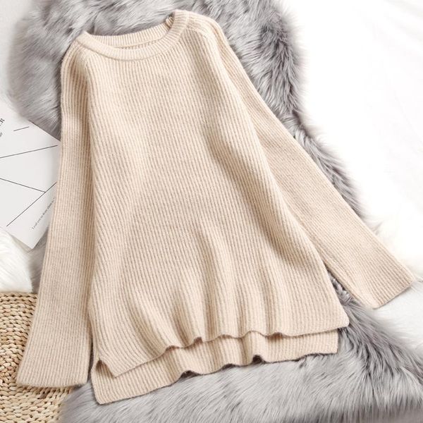 hirsionsan shiny lurex thicken sweater women cashmere winter new knitted split pullover bell sleeve oversize female clothes bbyefd, White;black
hirsionsan shiny lurex thicken sweater women cashmere winter new knitted split pullover bell sleeve oversize female clothes bbyefd, White;black