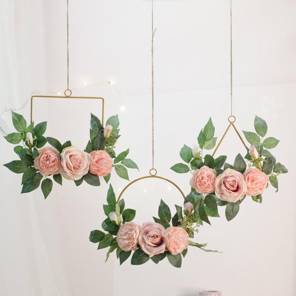 cilected nordic metal iron ring wall hanging garland rose artificial flower hanging wreaths bridesmaids wedding decoration
cilected nordic metal iron ring wall hanging garland rose artificial flower hanging wreaths bridesmaids wedding decoration