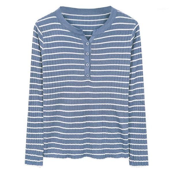 2020 autumn winter long sleeve t-shirts striped women slim knitted korean causal tshirt female basic tees1, White
2020 autumn winter long sleeve t-shirts striped women slim knitted korean causal tshirt female basic tees1, White
