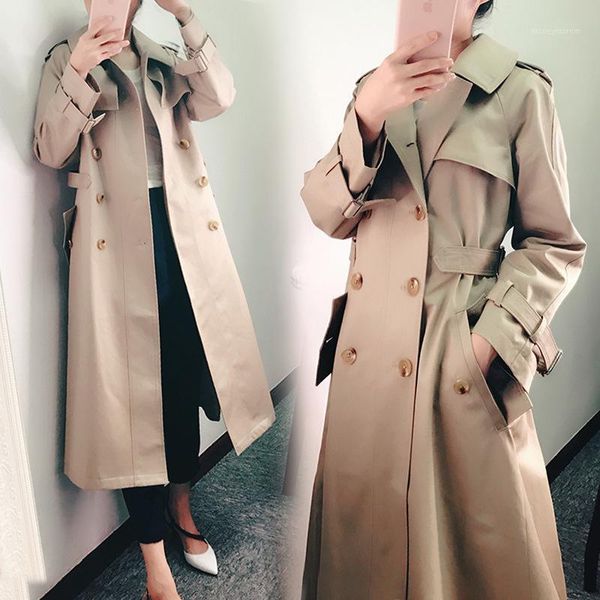 women's trench coats edition in the spring of 2021 port cultivate morality accept waist double-breasted coat wind dress1, Tan;black
women's trench coats edition in the spring of 2021 port cultivate morality accept waist double-breasted coat wind dress1, Tan;black