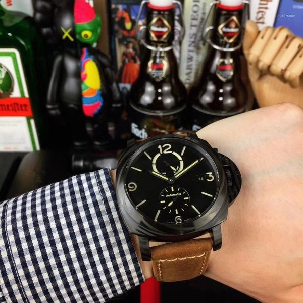 mens watches automatic movement leather strap 47mm*16mm pin buckle fashion casual wristwatches hight quality 4 colors1, Slivery;brown
mens watches automatic movement leather strap 47mm*16mm pin buckle fashion casual wristwatches hight quality 4 colors1, Slivery;brown