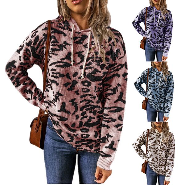 womens sweater 2021 new arrival fashion women knitted leopard print sweaters stylish female hooded hoodie 7 colors size s-3xl, White;black
womens sweater 2021 new arrival fashion women knitted leopard print sweaters stylish female hooded hoodie 7 colors size s-3xl, White;black