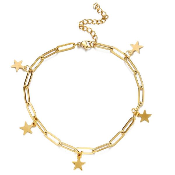new design punk stainless steel paper clip chain pentacle tassel charm bracelet for women men star charm jewelry, Golden;silver
new design punk stainless steel paper clip chain pentacle tassel charm bracelet for women men star charm jewelry, Golden;silver