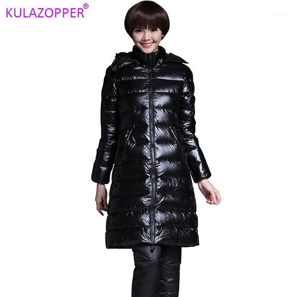 kulazopper 90% white duck down jacket women thick long winter coat women hooded korean female puffer jacket doudoune femme lz0361, Black
kulazopper 90% white duck down jacket women thick long winter coat women hooded korean female puffer jacket doudoune femme lz0361, Black