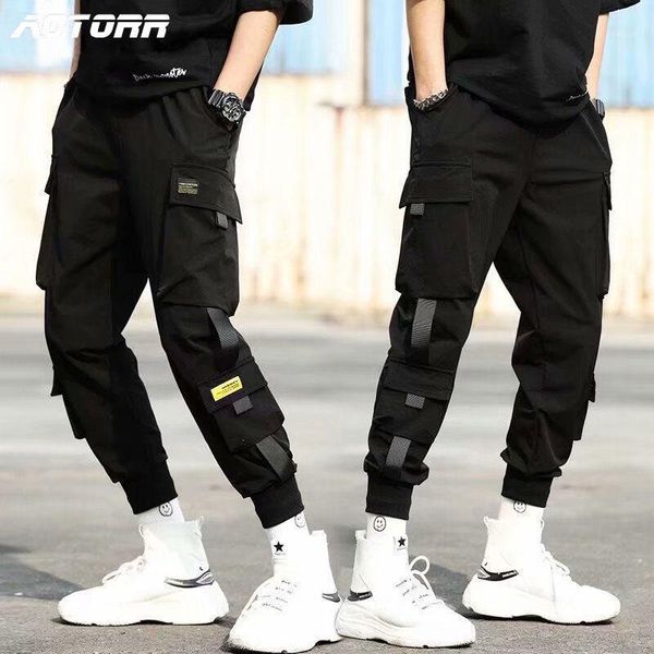hip hop black harem pants men multi pockets elastic waist punk pants with ribbons casual slim jogger male street trousers1
hip hop black harem pants men multi pockets elastic waist punk pants with ribbons casual slim jogger male street trousers1