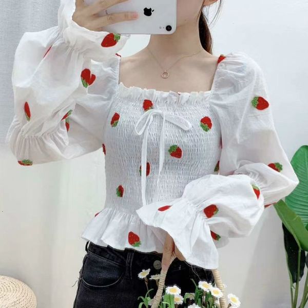 2021 new sweet chiffon blouse women elegant floral print casual ruffles long sleeve chic kawaii shirt autumn women's clothing qecd, White
2021 new sweet chiffon blouse women elegant floral print casual ruffles long sleeve chic kawaii shirt autumn women's clothing qecd, White