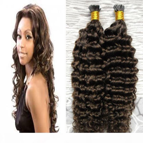 100s pcs real remy i tip human hair extensions keratin bond deep curly european fusion hair, Black
100s pcs real remy i tip human hair extensions keratin bond deep curly european fusion hair, Black