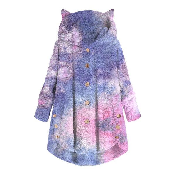 new arrival women jacket fashion plush pocket loose coats ladies winter tie-dyed long sleeve keep outwear ears warm overcoat #3, Black;brown
new arrival women jacket fashion plush pocket loose coats ladies winter tie-dyed long sleeve keep outwear ears warm overcoat #3, Black;brown