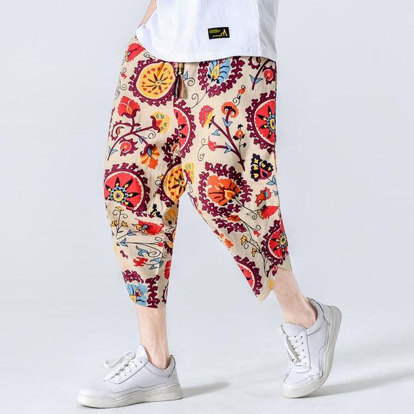 summer harem pants male chinese style flower printed color casual men loose calf-length men's jogger trousers kg-619, Black
summer harem pants male chinese style flower printed color casual men loose calf-length men's jogger trousers kg-619, Black