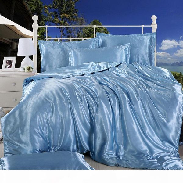 new 100% pure satin silk bedding set home textile king size bed set bed clothes duvet cover flat sheet pillowcases
new 100% pure satin silk bedding set home textile king size bed set bed clothes duvet cover flat sheet pillowcases