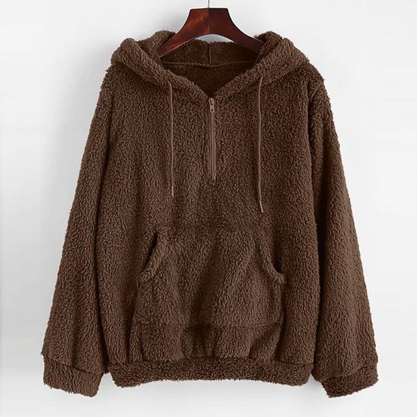 women's hoodies & sweatshirts women fluffy hoodie fashion solid faux fur sweatshirt pocket zipper loose oversize drawstring pullovers, Black
women's hoodies & sweatshirts women fluffy hoodie fashion solid faux fur sweatshirt pocket zipper loose oversize drawstring pullovers, Black