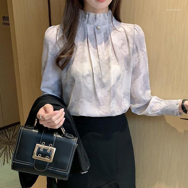 women's blouses & shirts women's shirt oversize satin stand-up collar long sleeve loose fit fashion tide spring 2021 e325-d1, White
women's blouses & shirts women's shirt oversize satin stand-up collar long sleeve loose fit fashion tide spring 2021 e325-d1, White