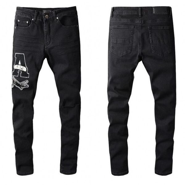 mens jeans distrsed motorcycle biker jean rock ny slim ripped hole stripe fashionable embroidery denim, Blue
mens jeans distrsed motorcycle biker jean rock ny slim ripped hole stripe fashionable embroidery denim, Blue