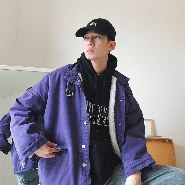 winter lamb fur jacket men's warm fashion casual thickening jacket men parka streetwear loose korean short coat mens clothes, Black
winter lamb fur jacket men's warm fashion casual thickening jacket men parka streetwear loose korean short coat mens clothes, Black