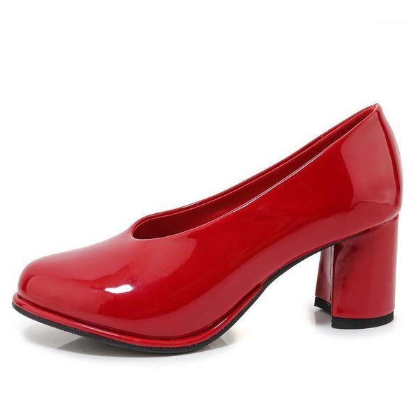 dress shoes 2021 spring patent leather high heels red blue pumps women large size office party wedding1, Black
dress shoes 2021 spring patent leather high heels red blue pumps women large size office party wedding1, Black