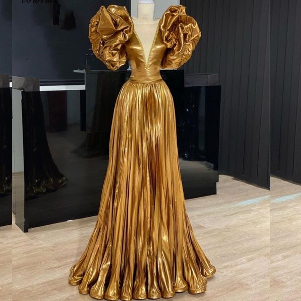 gold shiny prom dresses deep v neck robe femme a line evening dresses short sleeves dubai vestidos de fiesta woman party gowns, Black
gold shiny prom dresses deep v neck robe femme a line evening dresses short sleeves dubai vestidos de fiesta woman party gowns, Black
