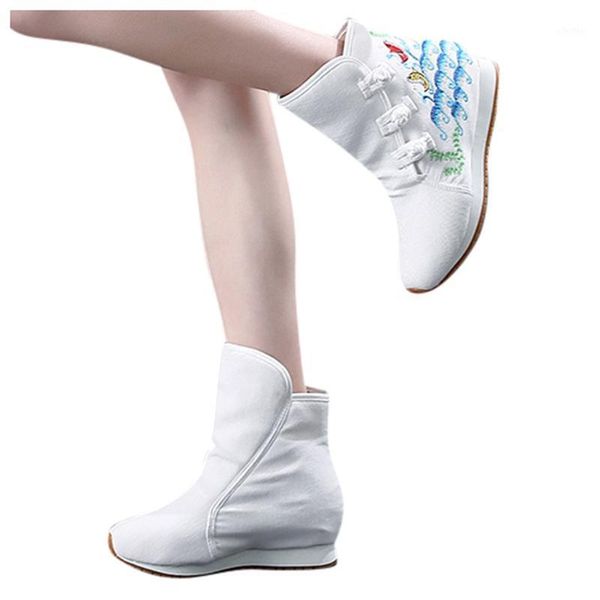 sagace shoes women winter boots chinese style carp embroidered botas de mujer round toe buckle boots women ankle canvas shoes1, Black
sagace shoes women winter boots chinese style carp embroidered botas de mujer round toe buckle boots women ankle canvas shoes1, Black