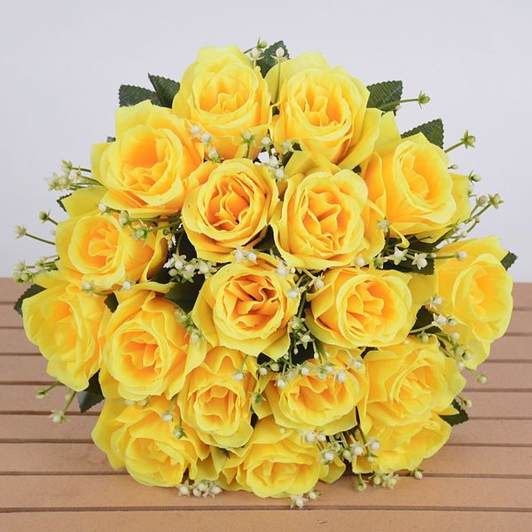 18 heads artificial rose bride hand-holding flower bouquet valentine day wedding party home floral decoration 4 nl51i
18 heads artificial rose bride hand-holding flower bouquet valentine day wedding party home floral decoration 4 nl51i