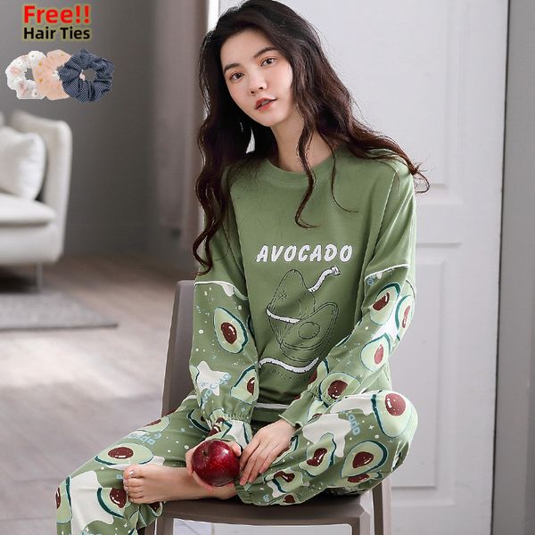 melifle autumn avocado green pajamas set for women winter warm silk kawaii sleepwear 100% cotton atoff home satin soft nightwear 201109, Black;red
melifle autumn avocado green pajamas set for women winter warm silk kawaii sleepwear 100% cotton atoff home satin soft nightwear 201109, Black;red