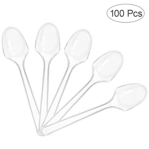 mz 100pcs mini transparent spoons disposable flatware spoons for jelly ice cream dessert appetizer
mz 100pcs mini transparent spoons disposable flatware spoons for jelly ice cream dessert appetizer