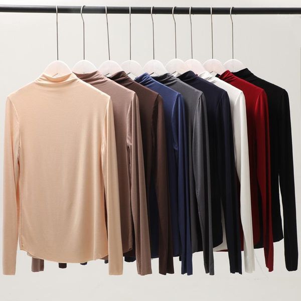 modal t shirt new korean women high neck solid color large size underwear ulzzang tshirt womens clothing autumn winter1, White
modal t shirt new korean women high neck solid color large size underwear ulzzang tshirt womens clothing autumn winter1, White