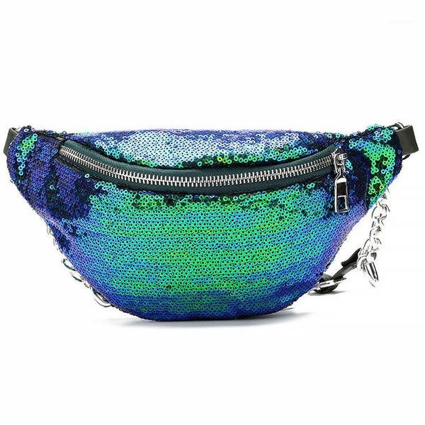2020 summer women bum bag fanny pack festival money wallet travel holiday waist belt pouch shiny for ladies evening parties1