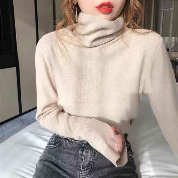 women's sweaters autumn winter turleneck sweater women loose knitted jumper casual long sleeve basic female pullovers1, White;black
women's sweaters autumn winter turleneck sweater women loose knitted jumper casual long sleeve basic female pullovers1, White;black