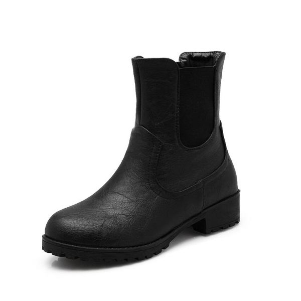 boots big size simple short women shoes ankle for ladies woman winter, Black