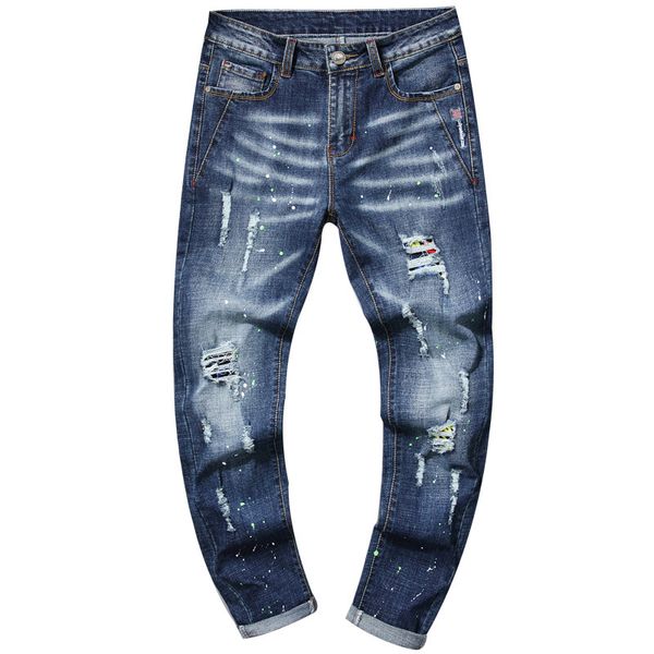 mens hole distressed jeans mens long straight fit jeans casual denim washed denim jeans trousers large size 28-38, Blue
mens hole distressed jeans mens long straight fit jeans casual denim washed denim jeans trousers large size 28-38, Blue