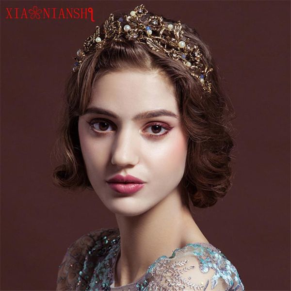 xiaonianshi baroque retro luxury pearl gold crown bridal wedding jewelry rhinestone tiaras crowns pageant dress hair accessories, Golden;silver
xiaonianshi baroque retro luxury pearl gold crown bridal wedding jewelry rhinestone tiaras crowns pageant dress hair accessories, Golden;silver