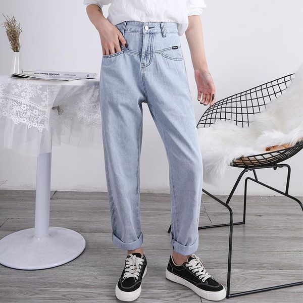 2020 casual popular ripped jeans for women mujer women's loose slimming smoky gray korean straight-leg curling trousers denim1, Blue
2020 casual popular ripped jeans for women mujer women's loose slimming smoky gray korean straight-leg curling trousers denim1, Blue