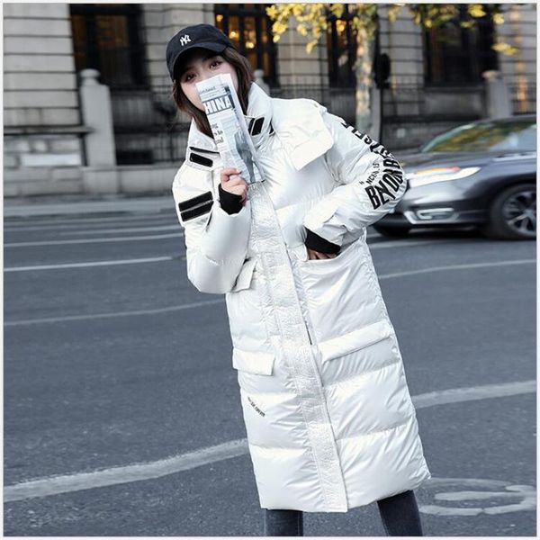women's down & parkas parka women warm hooded winter coats long sleeve 2021 jacket casual glossy overcoat female outwear g848, Black
women's down & parkas parka women warm hooded winter coats long sleeve 2021 jacket casual glossy overcoat female outwear g848, Black