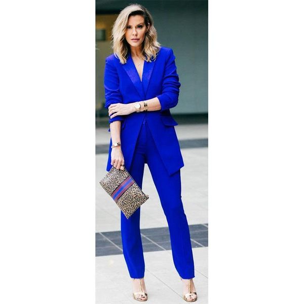 royal blue female office uniform 2 piece set women trouser suit evening tuxedo women's casual suits formal suits trousers, White;black
royal blue female office uniform 2 piece set women trouser suit evening tuxedo women's casual suits formal suits trousers, White;black