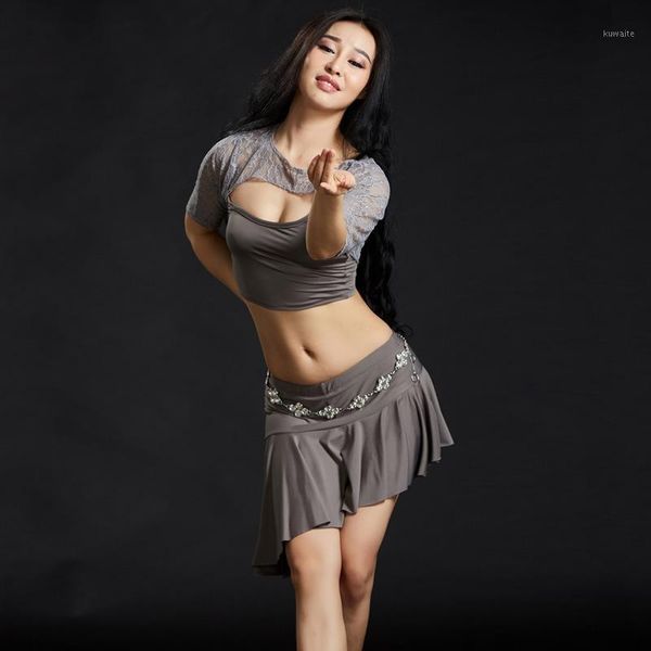 belly dancing practice costume 3-pieces lace skirt belly dance lesson wear clothes wholesale price1, Black;red
belly dancing practice costume 3-pieces lace skirt belly dance lesson wear clothes wholesale price1, Black;red