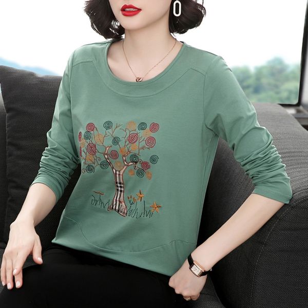 korean version mother long sleeve women 2020 new autumn dress new fashion loose bottoming cotton t-t- cotton t-shirt small shirt trend x76l, White
korean version mother long sleeve women 2020 new autumn dress new fashion loose bottoming cotton t-t- cotton t-shirt small shirt trend x76l, White