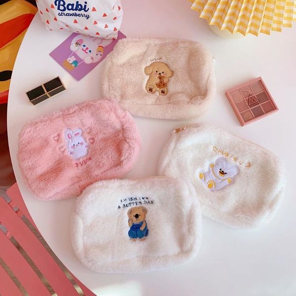 flannel cute animal cosmetic case for girls make up women travel storage bags plush soft large capacity purse pencil box
flannel cute animal cosmetic case for girls make up women travel storage bags plush soft large capacity purse pencil box