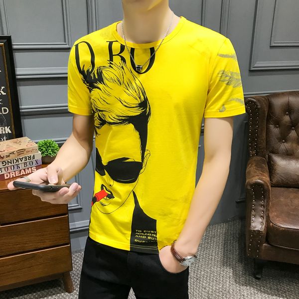 2020 print t short sleeve summer new korean pattern shirt hombre club party dress homme rope j7tm, White;black
2020 print t short sleeve summer new korean pattern shirt hombre club party dress homme rope j7tm, White;black