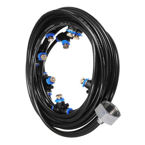 watering equipments 8m outdoor mist cooling system water sprinkler garden patio mister spray 1/2" pe line wetting and descaling air hum
watering equipments 8m outdoor mist cooling system water sprinkler garden patio mister spray 1/2" pe line wetting and descaling air hum