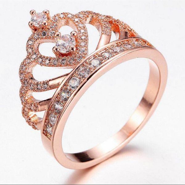 wedding rings fashion jewelry rings, rose gold crown ring, Slivery;golden 
wedding rings fashion jewelry rings, rose gold crown ring, Slivery;golden