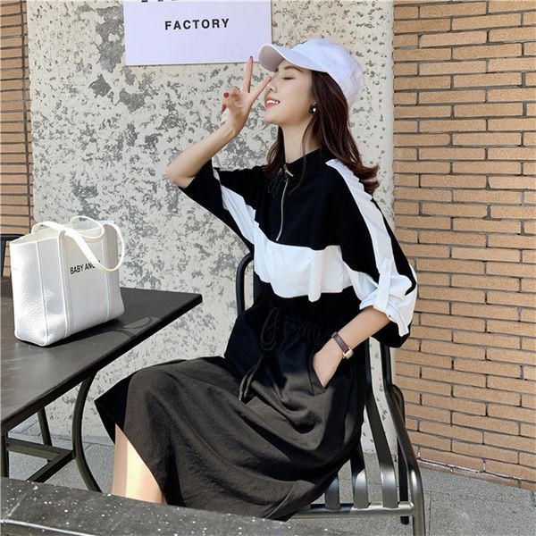 fvymp 2020 autumn 7 korean sportswear zipper small series waist show thin splicing dress zipper new 4 sleeve casual toilet dress t1fx3, Black;gray
fvymp 2020 autumn 7 korean sportswear zipper small series waist show thin splicing dress zipper new 4 sleeve casual toilet dress t1fx3, Black;gray