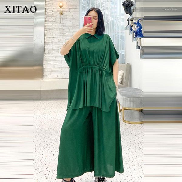 xitao two piece set women pleated irregular pullover elastic waist pocket pleated 2020 summer minority loose new dmy48651, White
xitao two piece set women pleated irregular pullover elastic waist pocket pleated 2020 summer minority loose new dmy48651, White