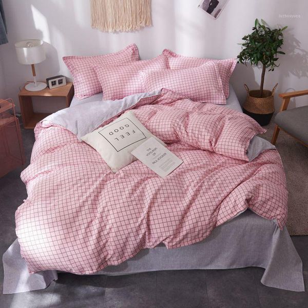pink grey geometric plaid printed kid women bed cover set duvet cover child bed sheet pillowcase comforter bedding set1
pink grey geometric plaid printed kid women bed cover set duvet cover child bed sheet pillowcase comforter bedding set1